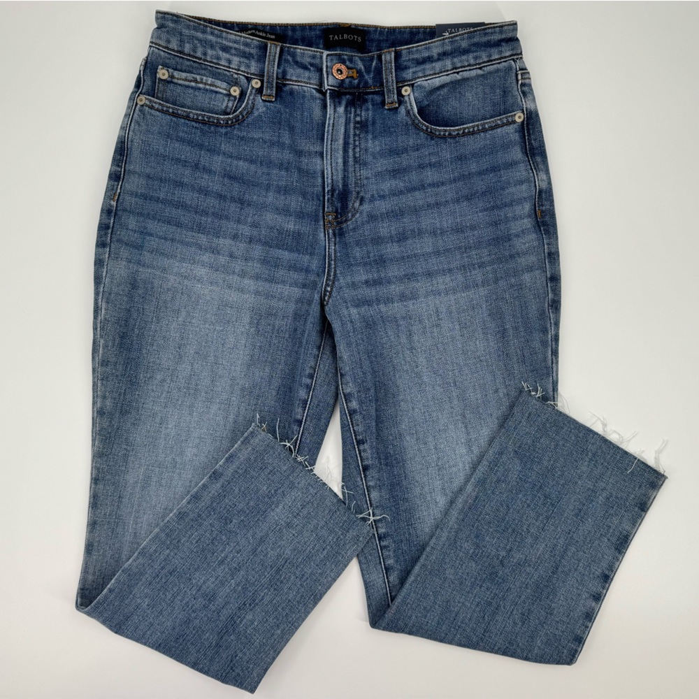 Talbots Women's Modern Ankle Straight Leg Jeans Size 6 Petite NWT